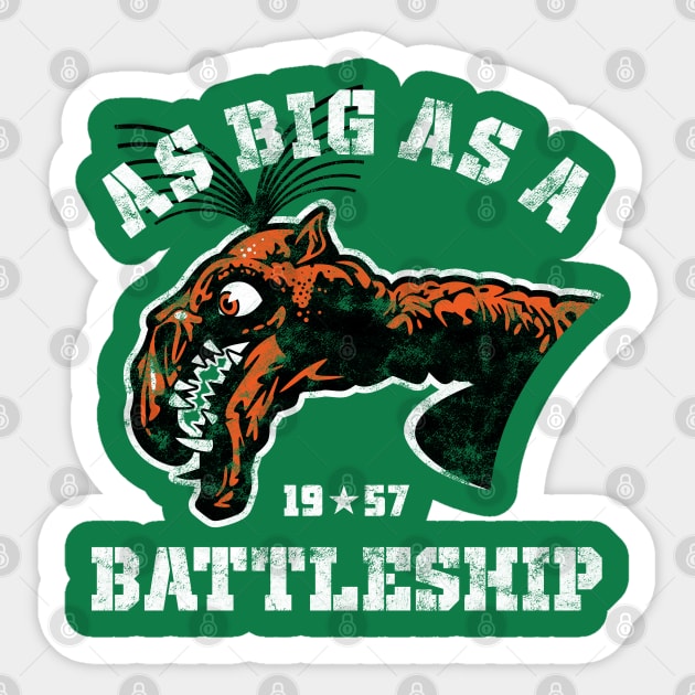 Giant Claw - "Big as a Battleship" Sticker by Dark Corners